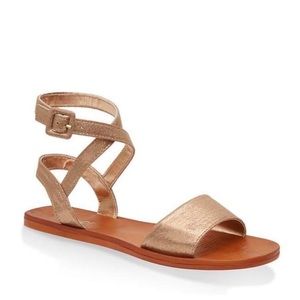 Rose gold sandals